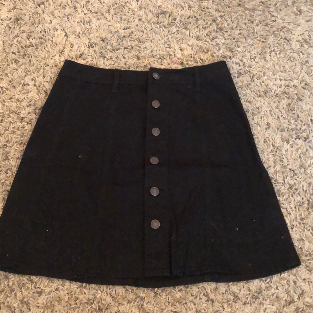 Black Jean skirt